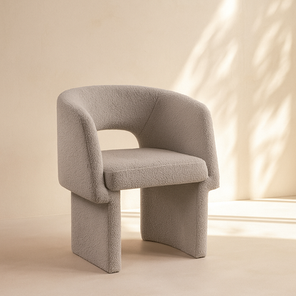 Emmet Boucle Fabric Accent Chair
