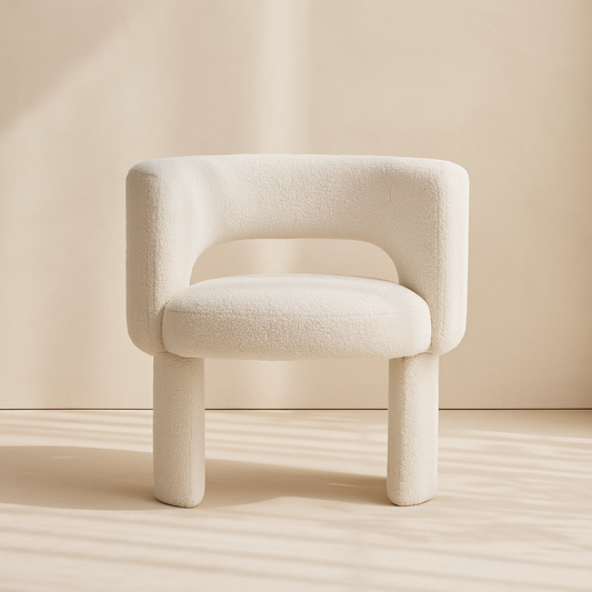 Emmet Boucle Fabric Accent Chair
