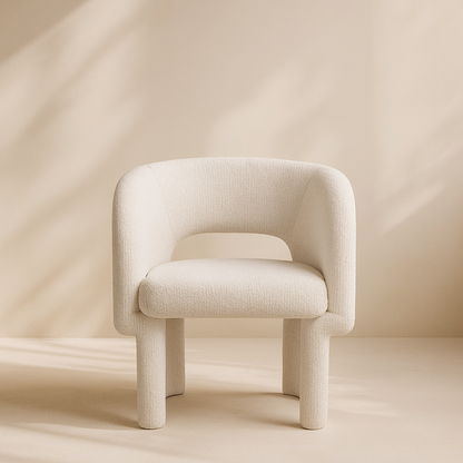 Emmet Boucle Fabric Accent Chair
