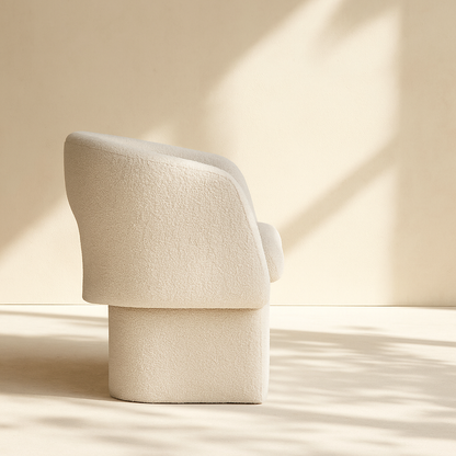 Emmet Boucle Fabric Accent Chair
