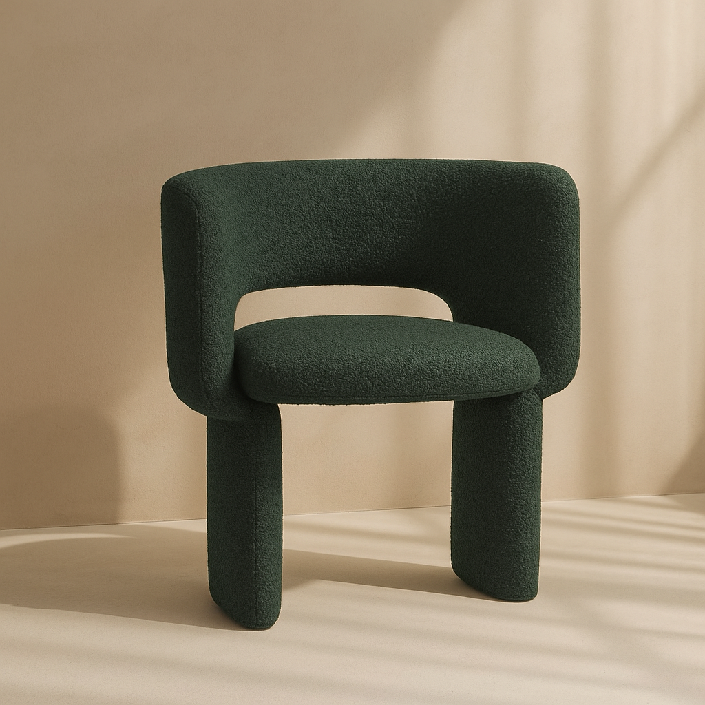 Emmet Boucle Fabric Accent Chair