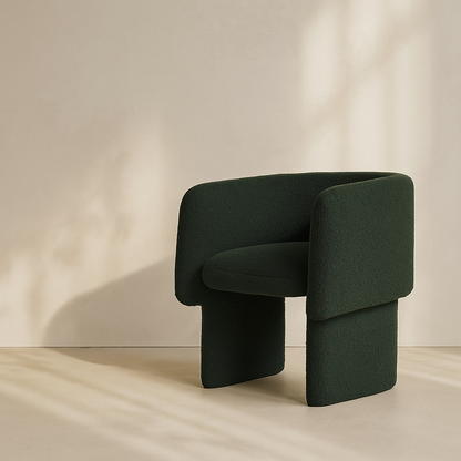 Emmet Boucle Fabric Accent Chair