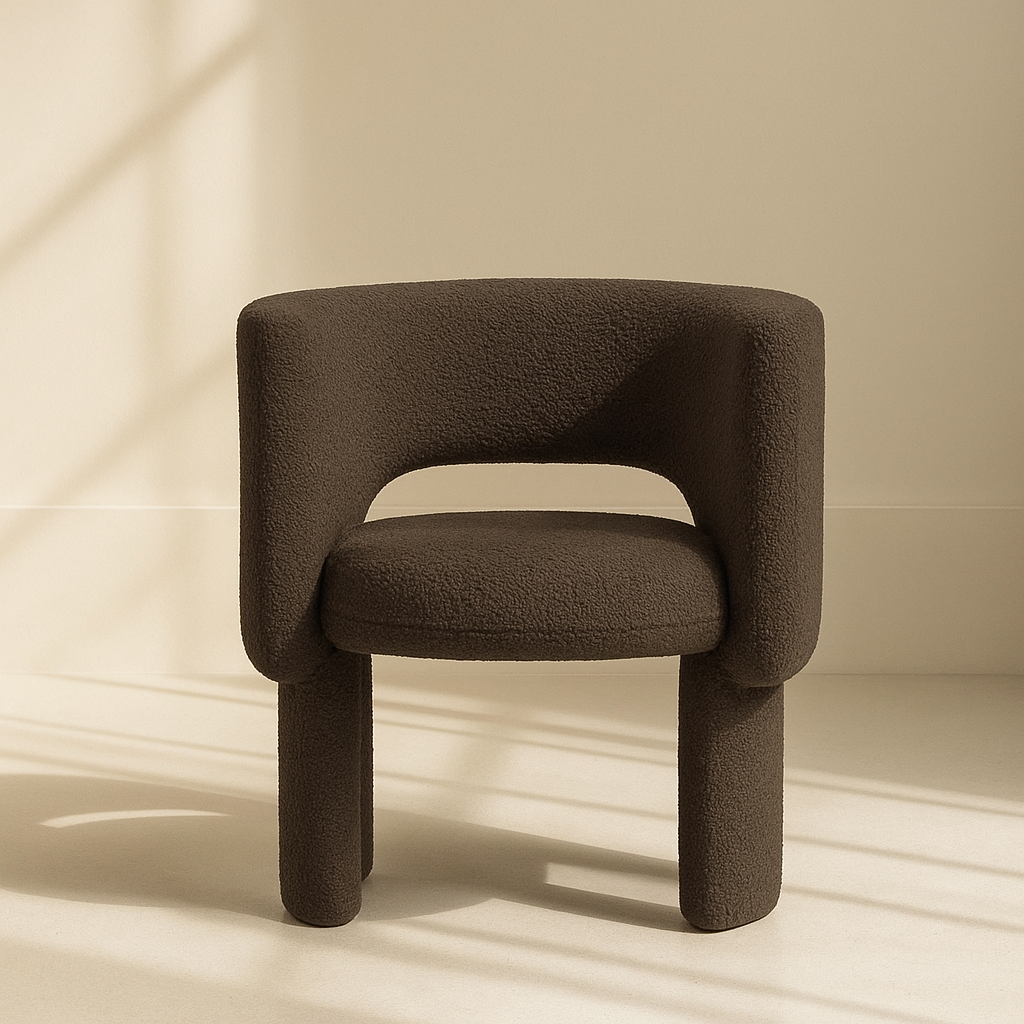 Emmet Boucle Fabric Accent Chair