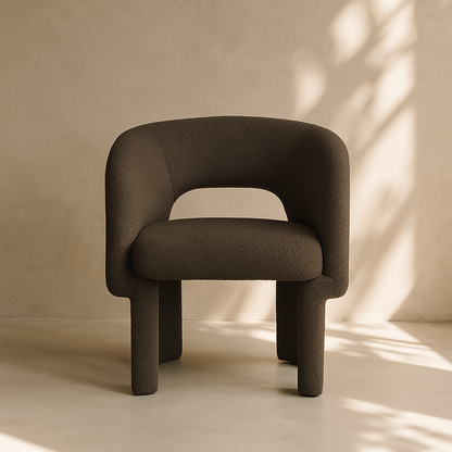 Emmet Boucle Fabric Accent Chair