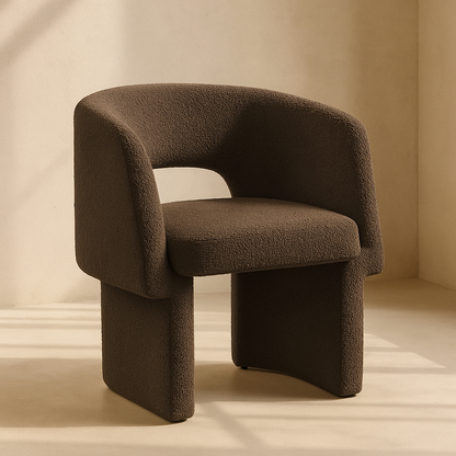 Emmet Boucle Fabric Accent Chair