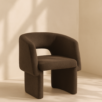 Emmet Boucle Fabric Accent Chair