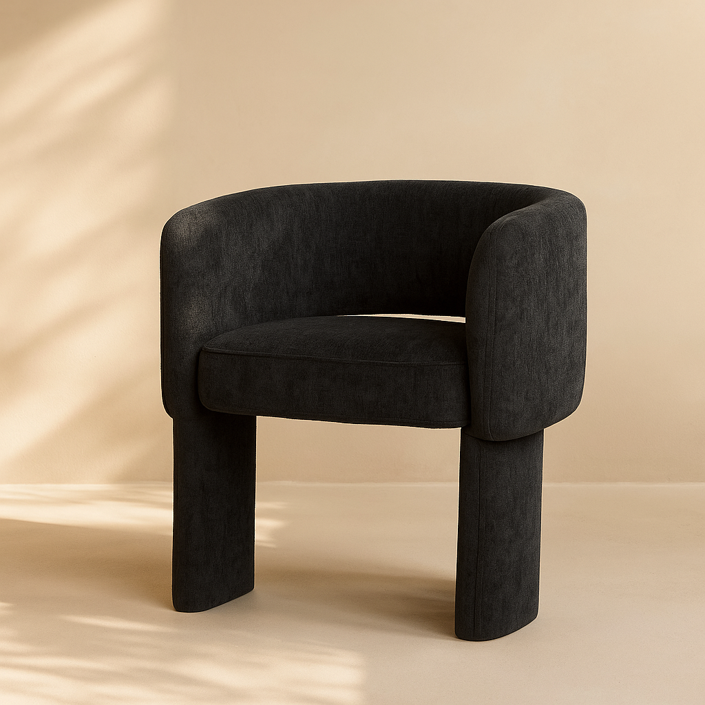 Emmet Chenille Fabric Accent Chair