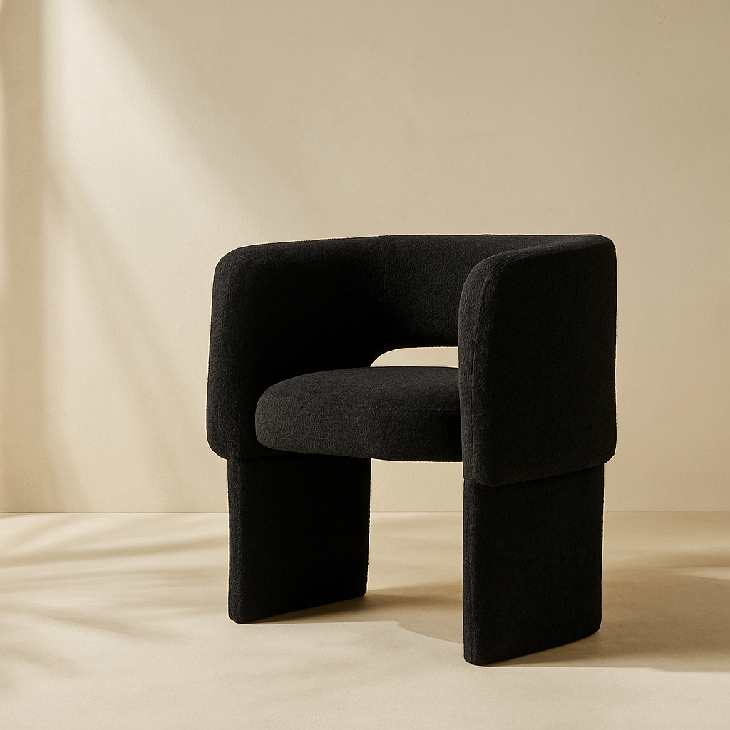 Emmet Chenille Fabric Accent Chair