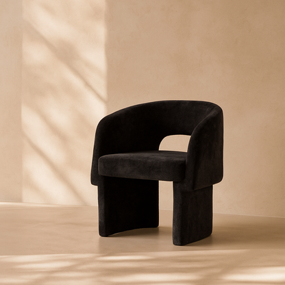 Emmet Chenille Fabric Accent Chair