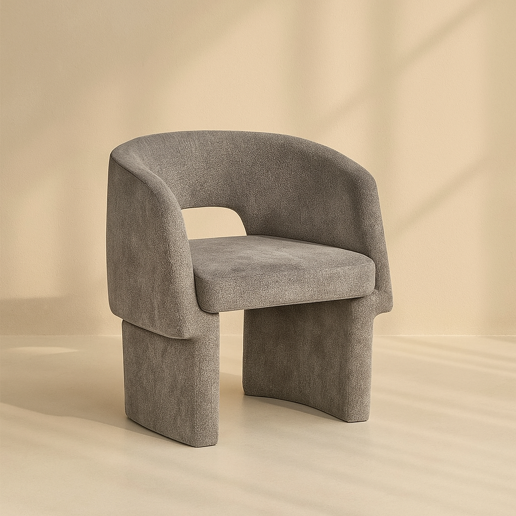 Emmet Chenille Fabric Accent Chair