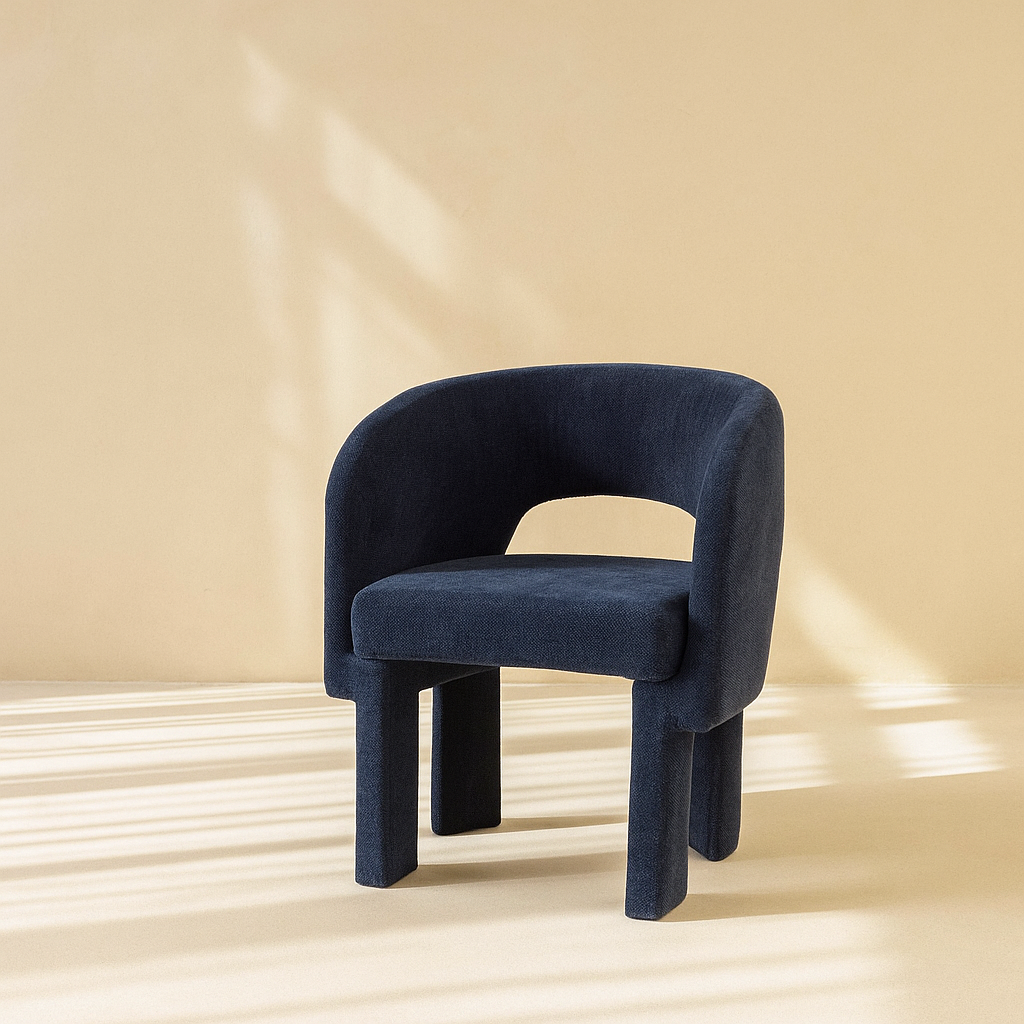 Emmet Chenille Fabric Accent Chair