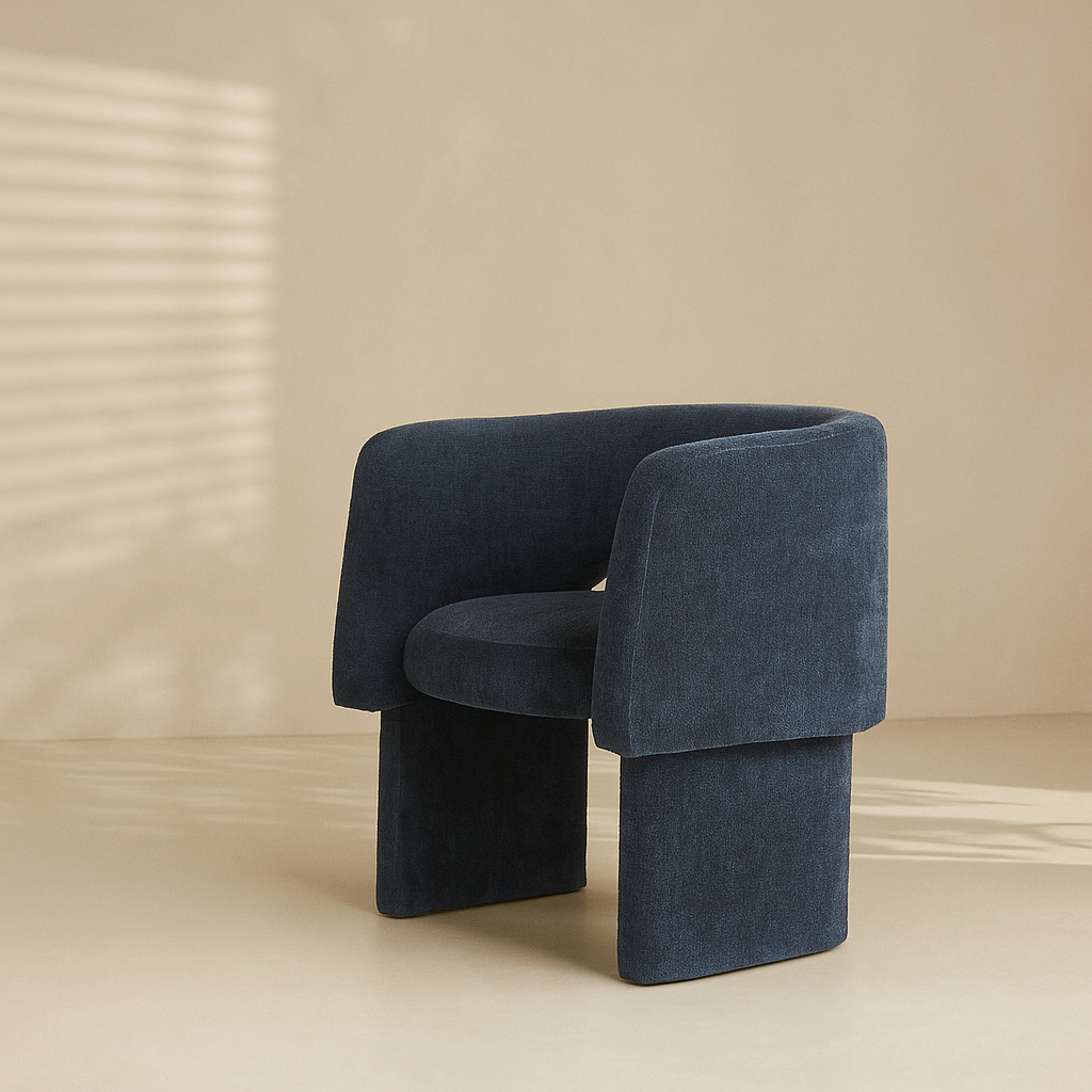 Emmet Chenille Fabric Accent Chair