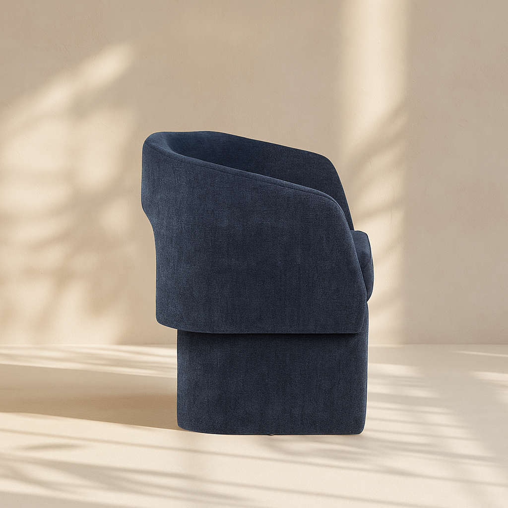 Emmet Chenille Fabric Accent Chair