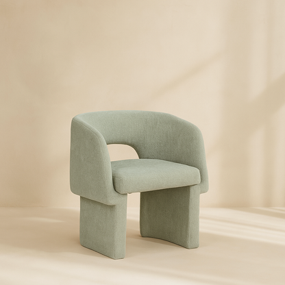 Emmet Chenille Fabric Accent Chair