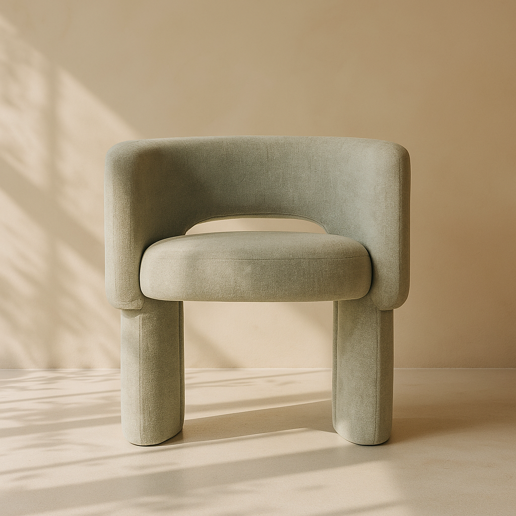 Emmet Chenille Fabric Accent Chair