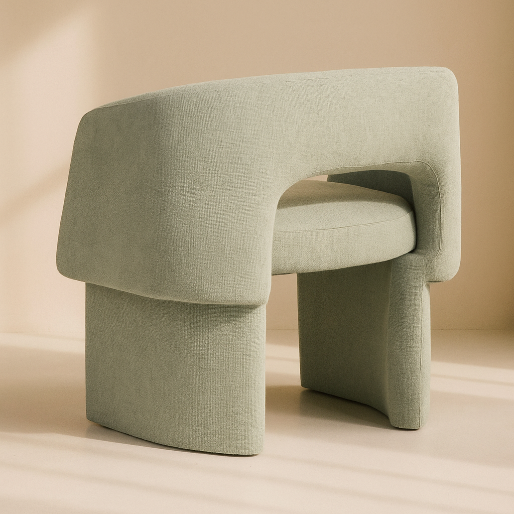 Emmet Chenille Fabric Accent Chair