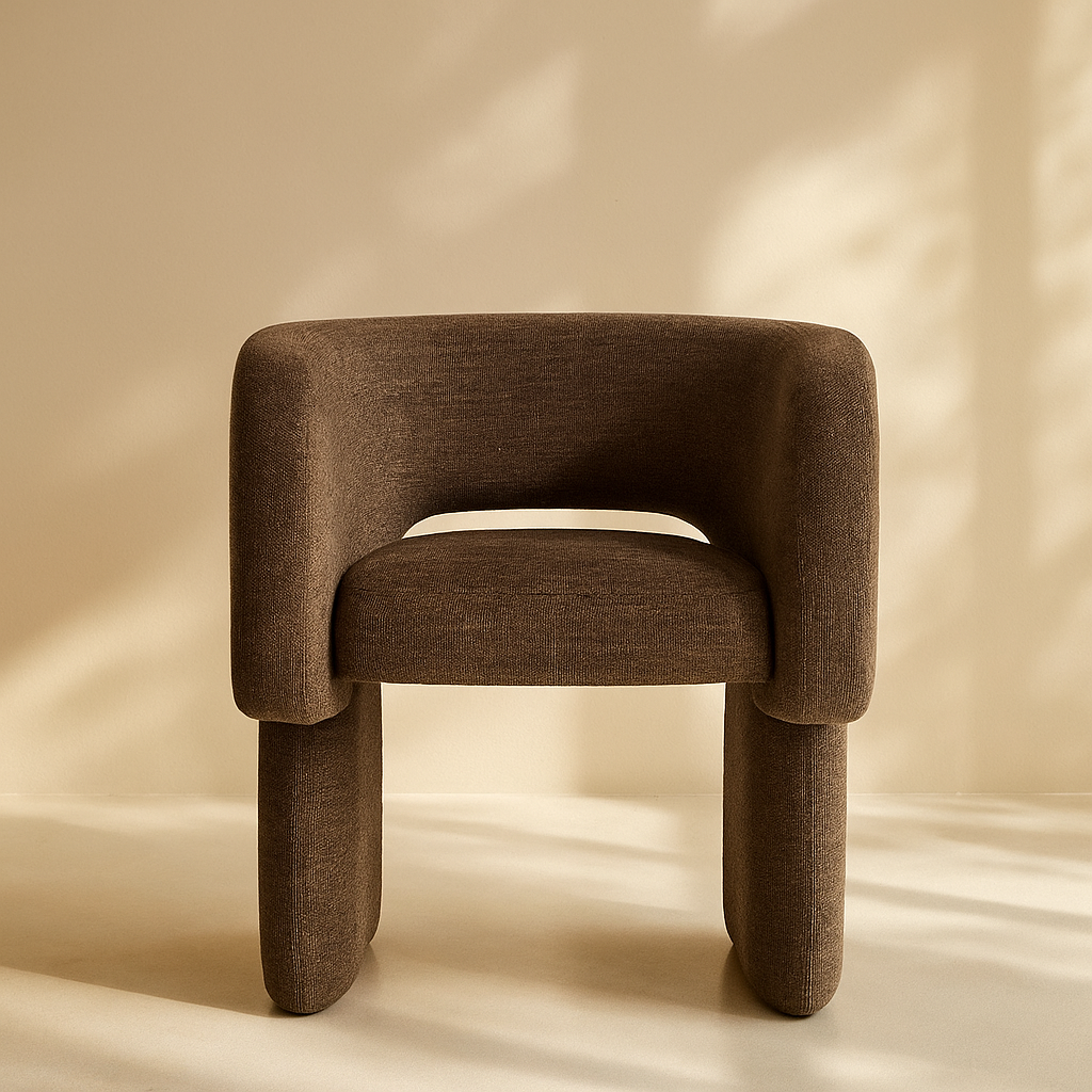 Emmet Chenille Fabric Accent Chair