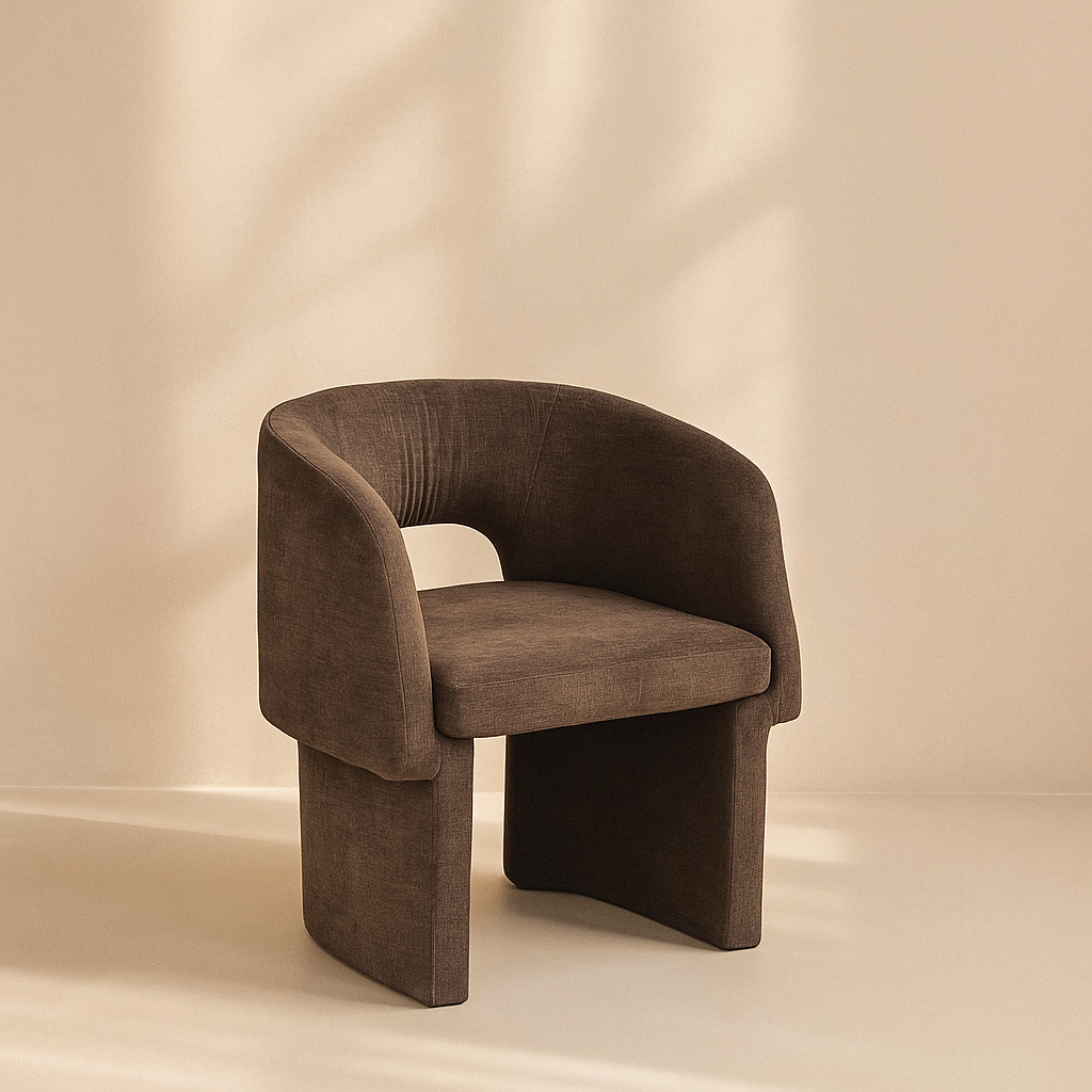 Emmet Chenille Fabric Accent Chair