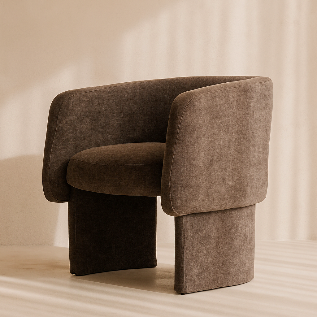 Emmet Chenille Fabric Accent Chair