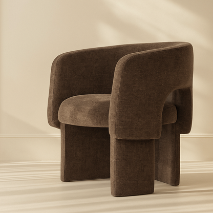 Emmet Chenille Fabric Accent Chair