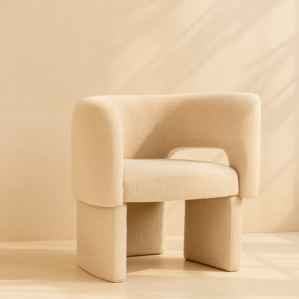 Emmet Chenille Fabric Accent Chair