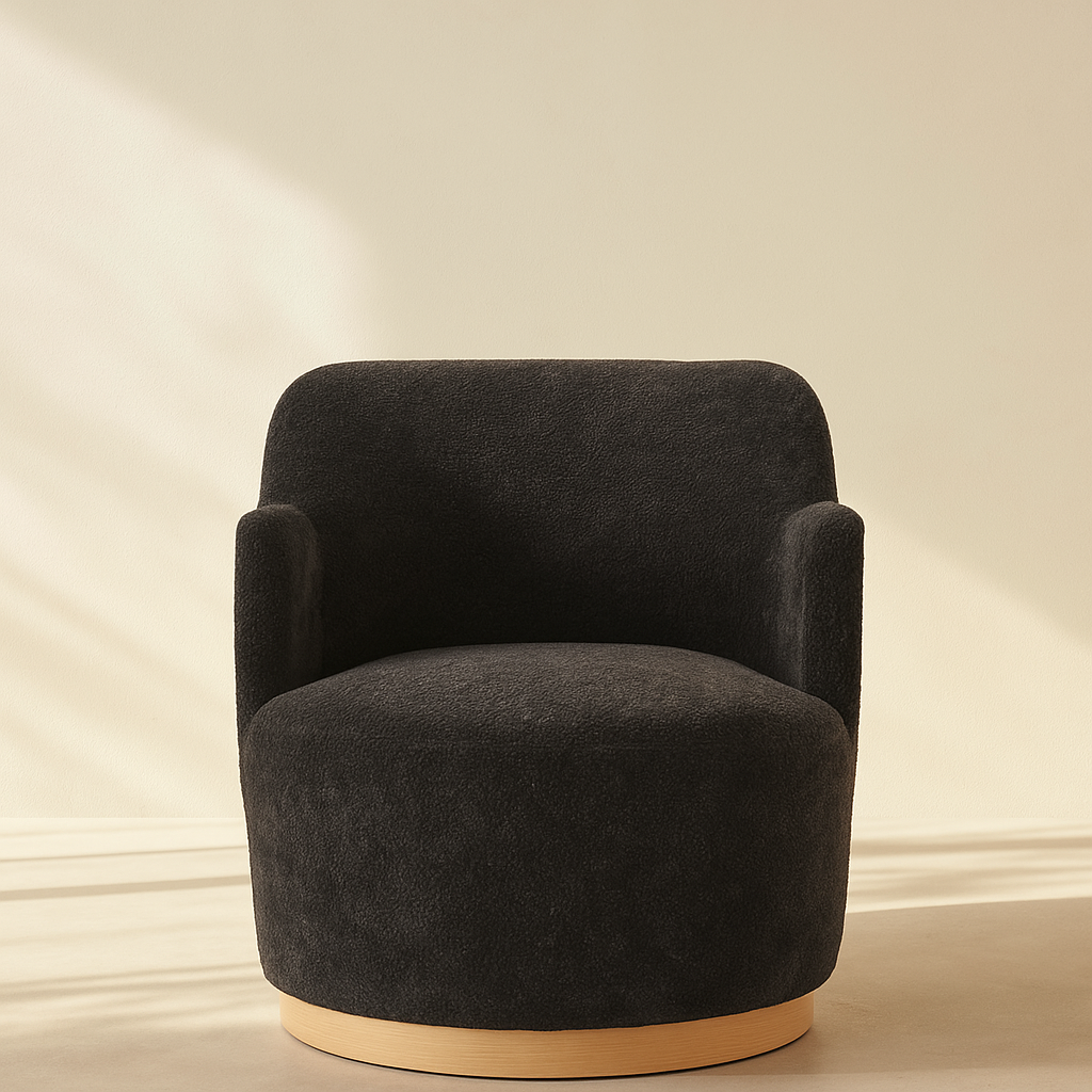 Clarita Chenille Fabric Accent Chair