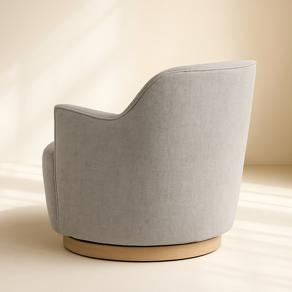 Clarita Chenille Fabric Accent Chair