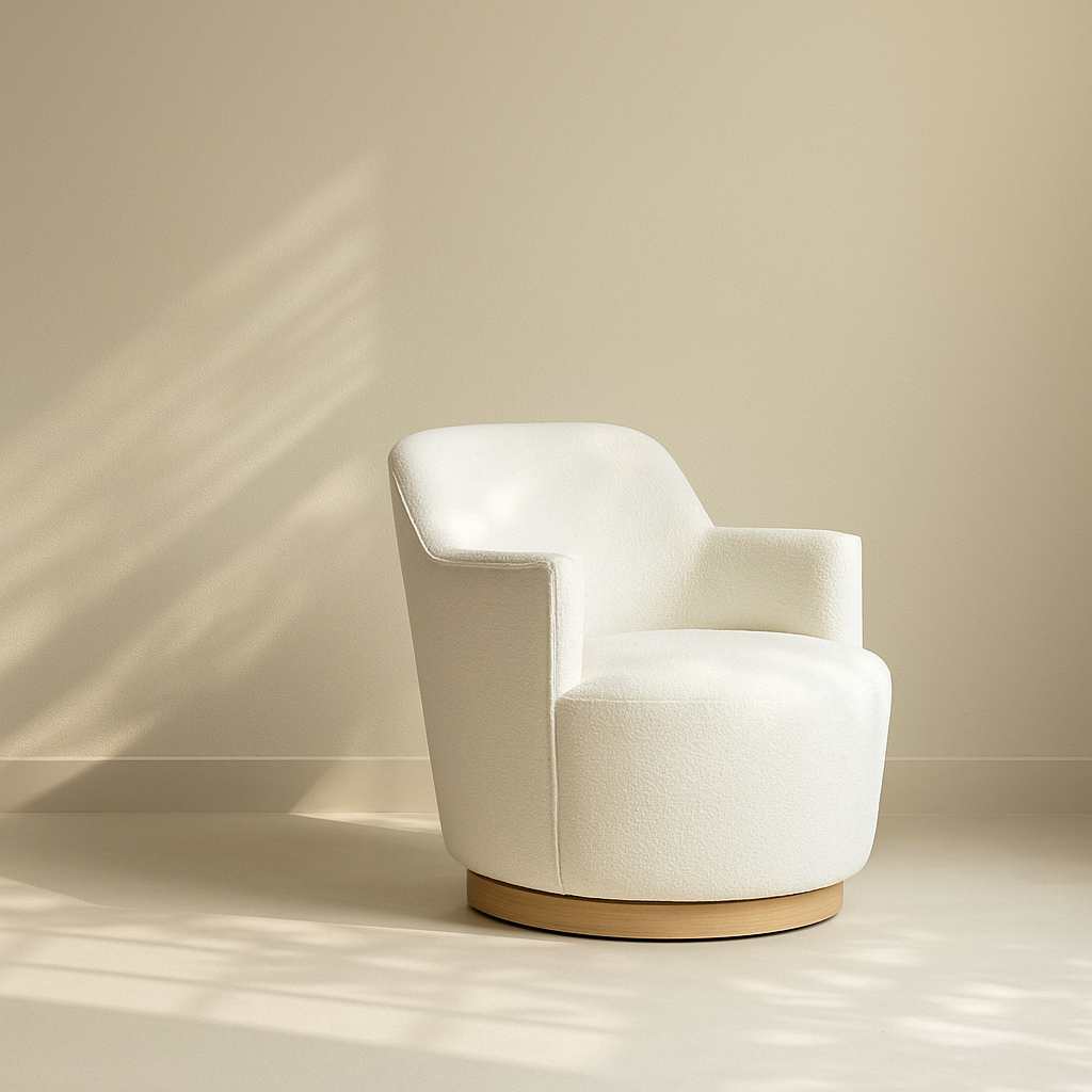 Clarita Chenille Fabric Accent Chair