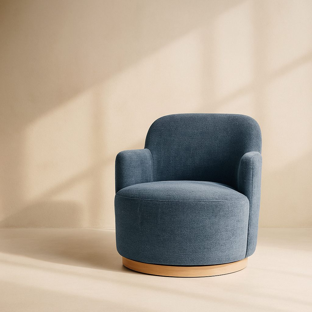 Clarita Chenille Fabric Accent Chair