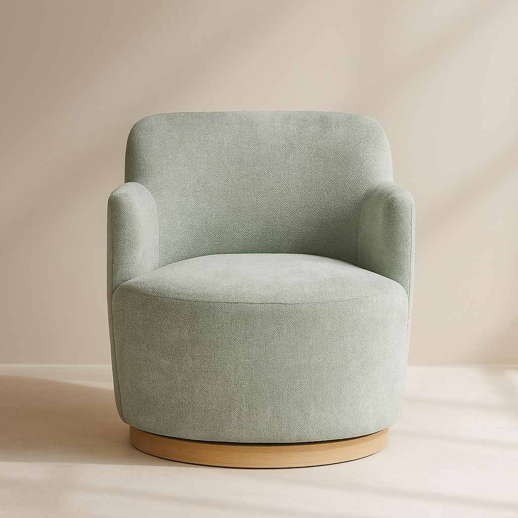 Clarita Chenille Fabric Accent Chair