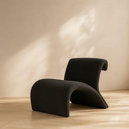 Mulberry Boucle Accent Chair