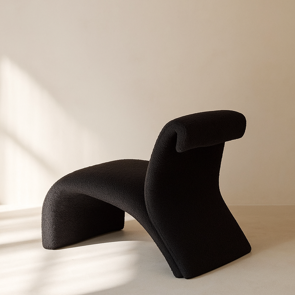 Mulberry Boucle Accent Chair