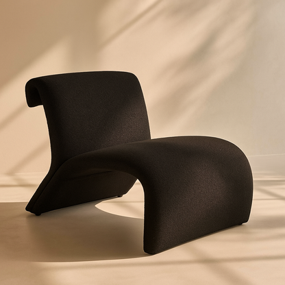 Mulberry Boucle Accent Chair