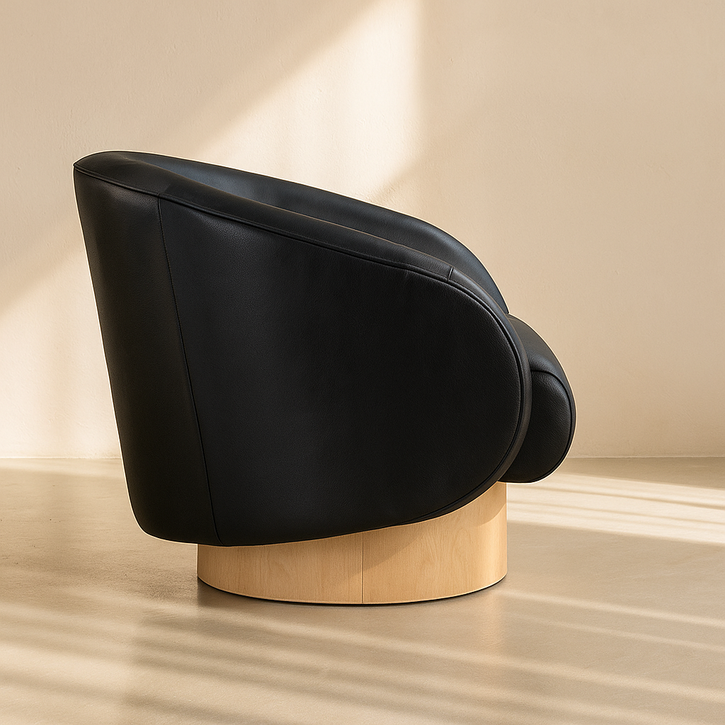 Gibson Vegan Leather Accent Chair