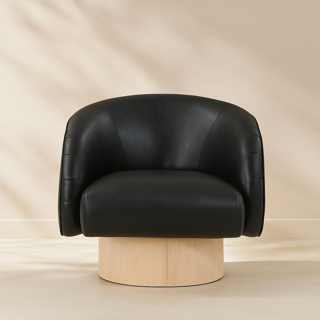 Gibson Vegan Leather Accent Chair