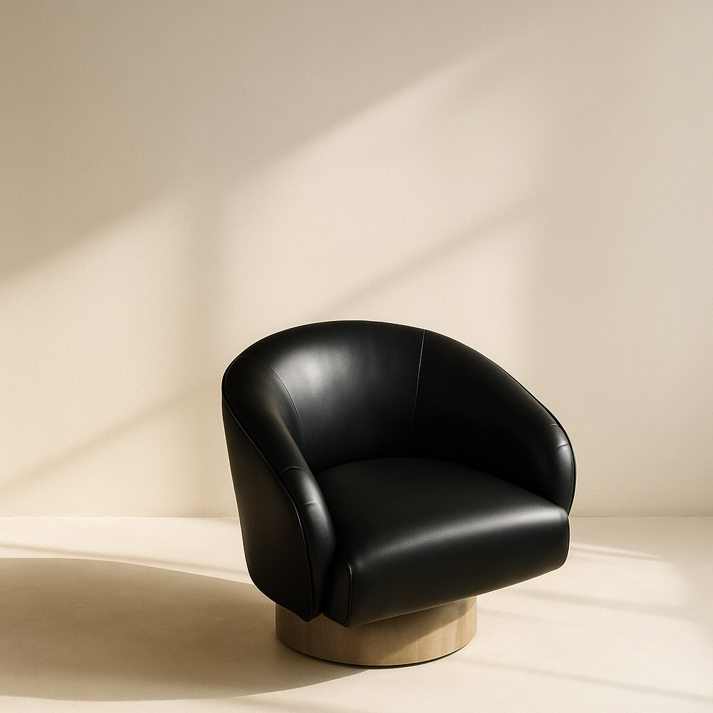 Gibson Vegan Leather Accent Chair