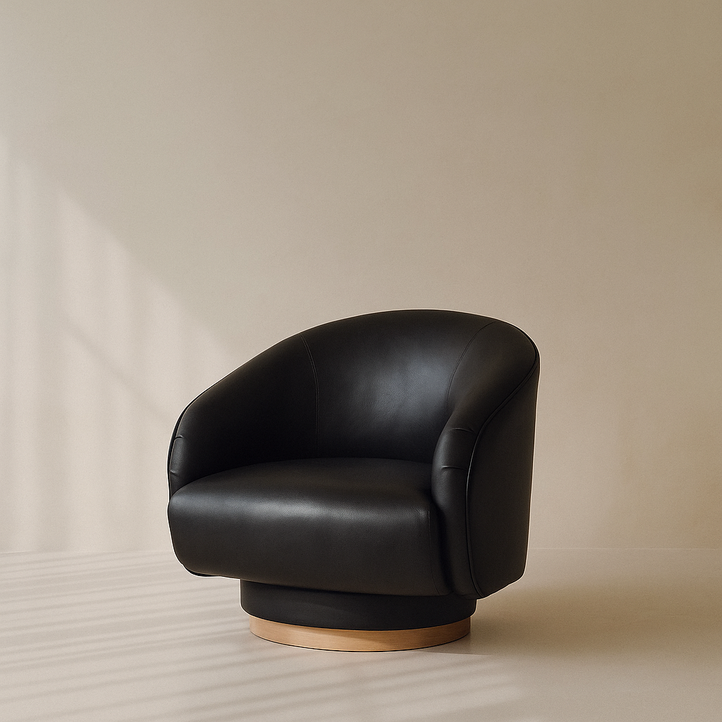 Gibson Vegan Leather Accent Chair