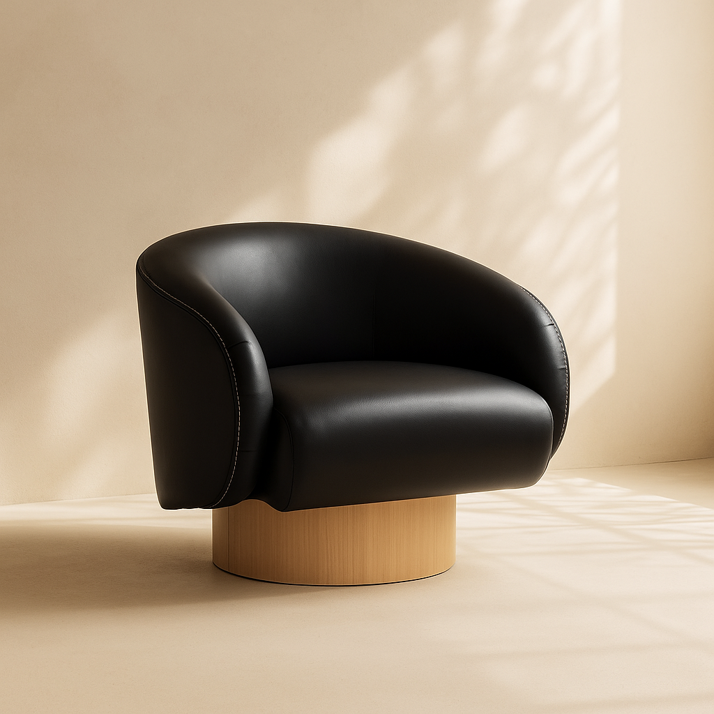 Gibson Vegan Leather Accent Chair