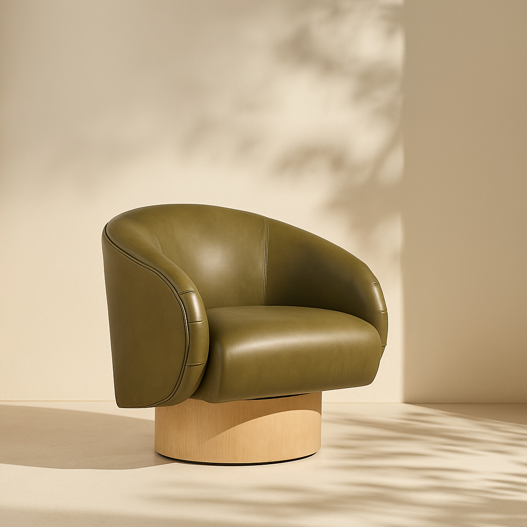 Gibson Vegan Leather Accent Chair