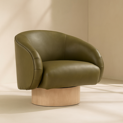 Gibson Vegan Leather Accent Chair