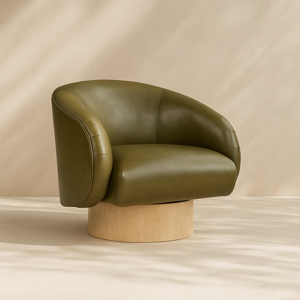 Gibson Vegan Leather Accent Chair