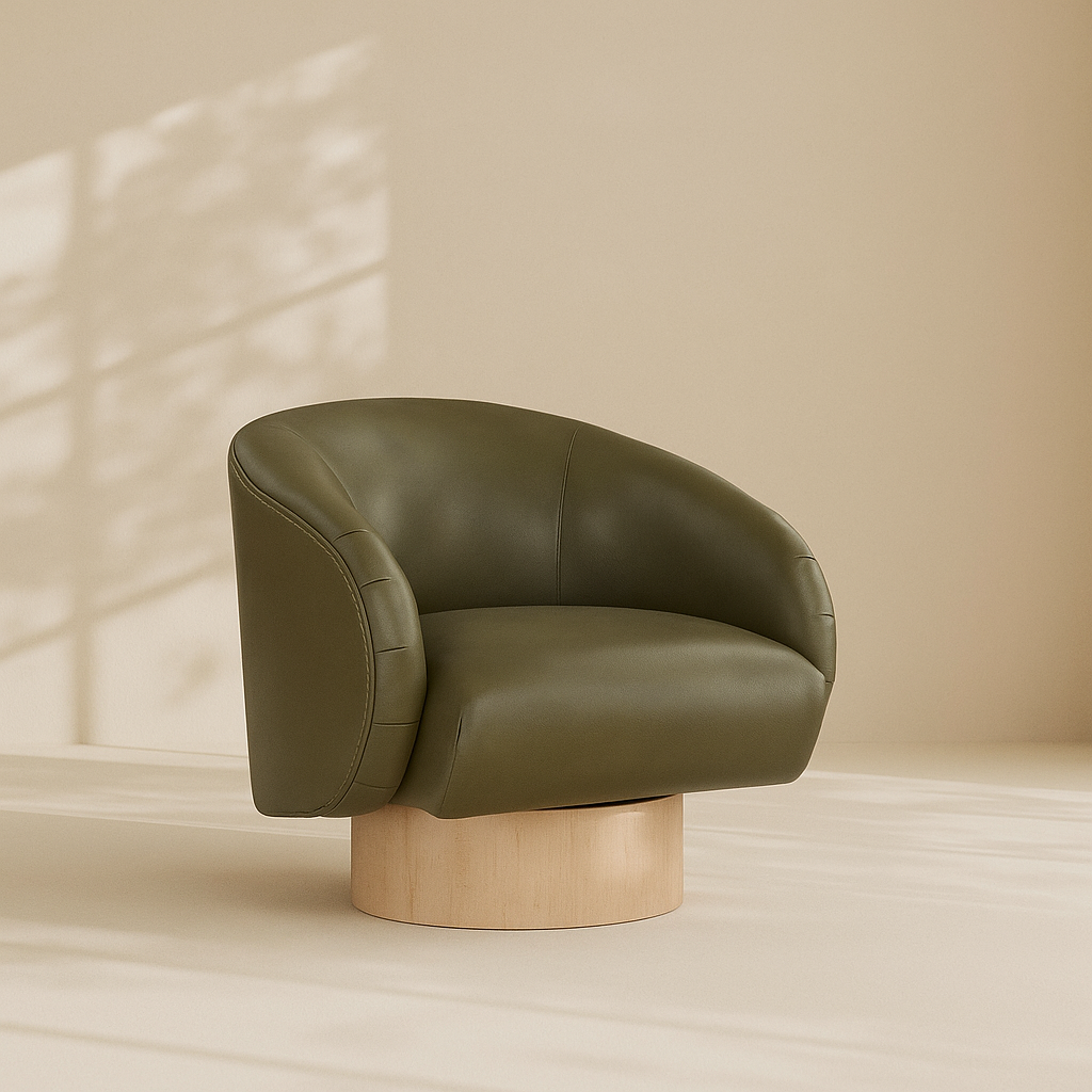 Gibson Vegan Leather Accent Chair