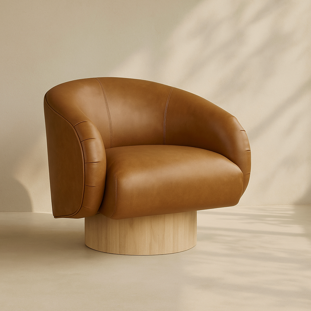 Gibson Vegan Leather Accent Chair