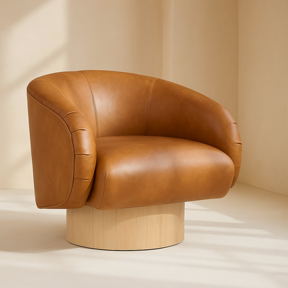 Gibson Vegan Leather Accent Chair
