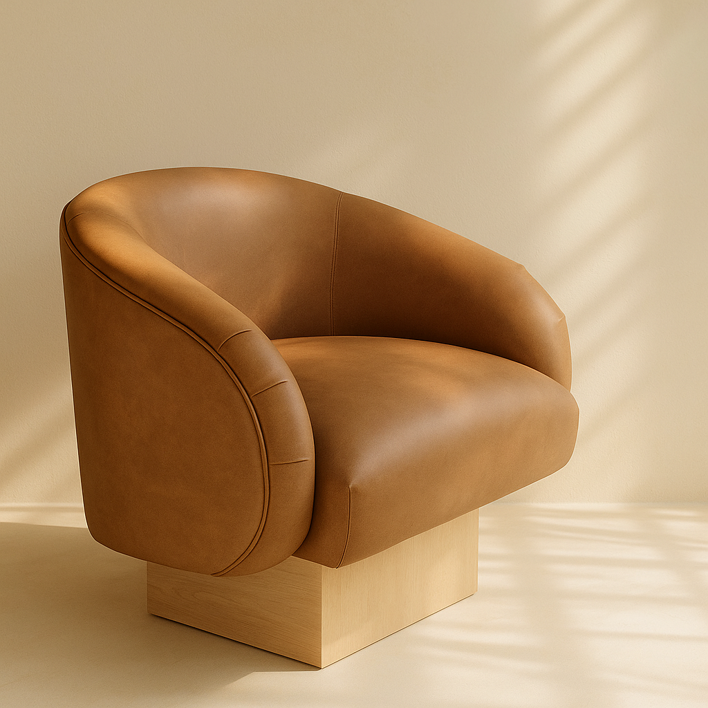 Gibson Vegan Leather Accent Chair