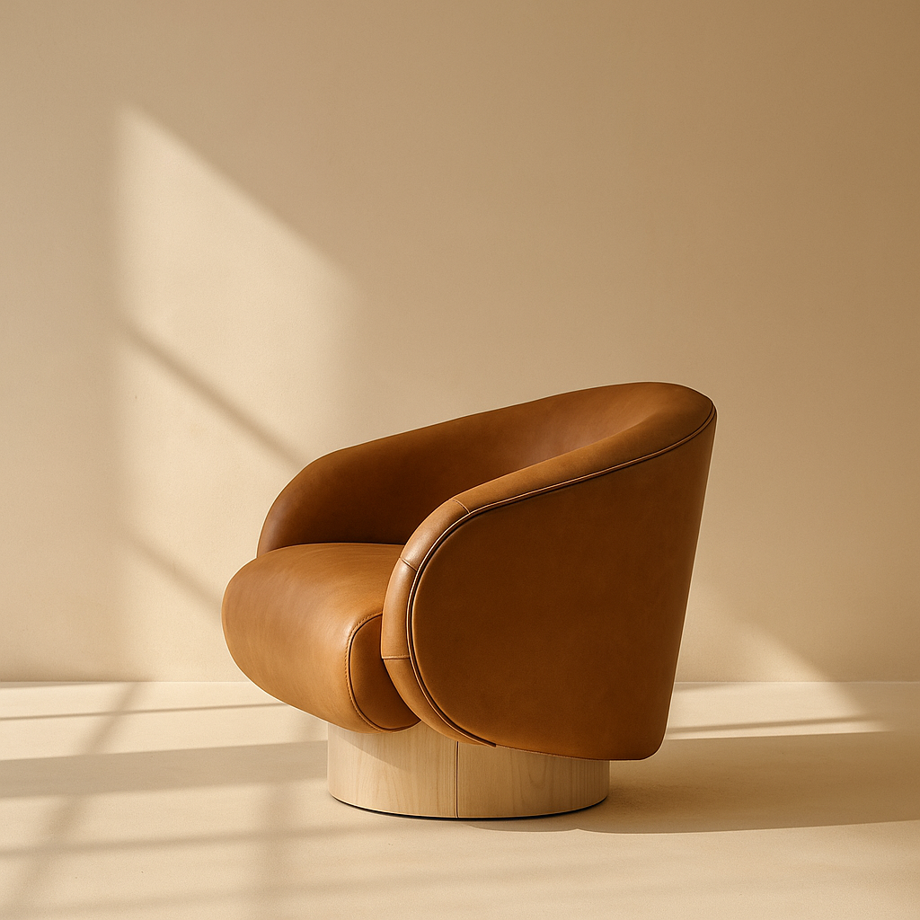 Gibson Vegan Leather Accent Chair