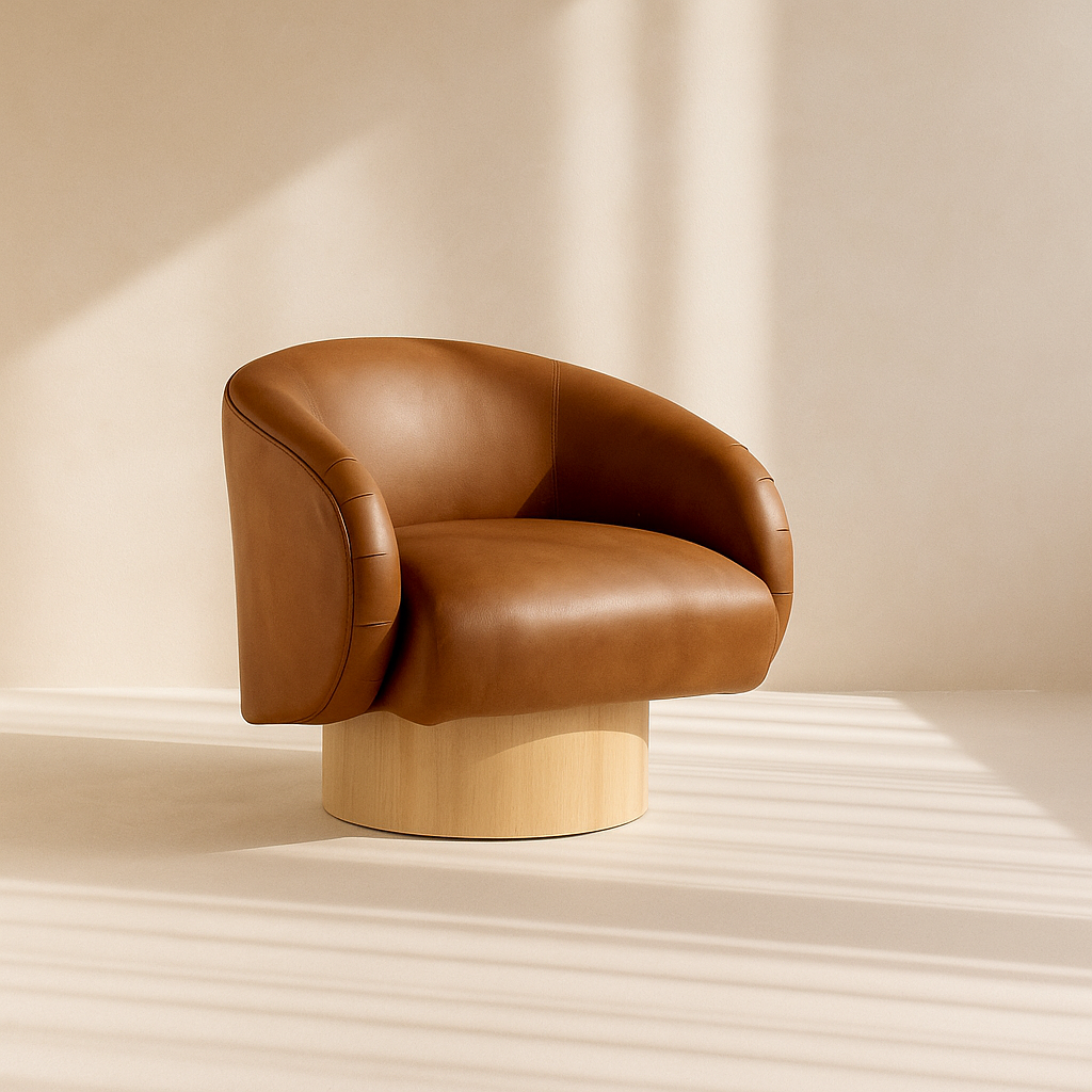 Gibson Vegan Leather Accent Chair