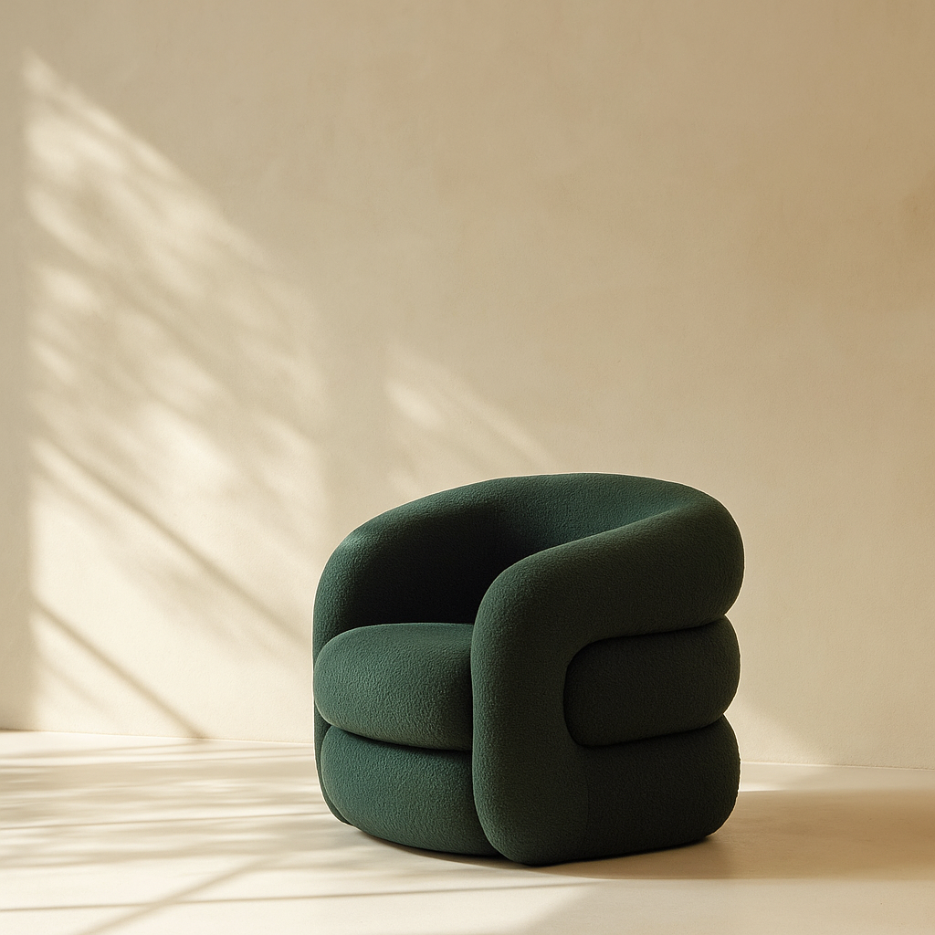 Roxbury Boucle Fabric Accent Chair