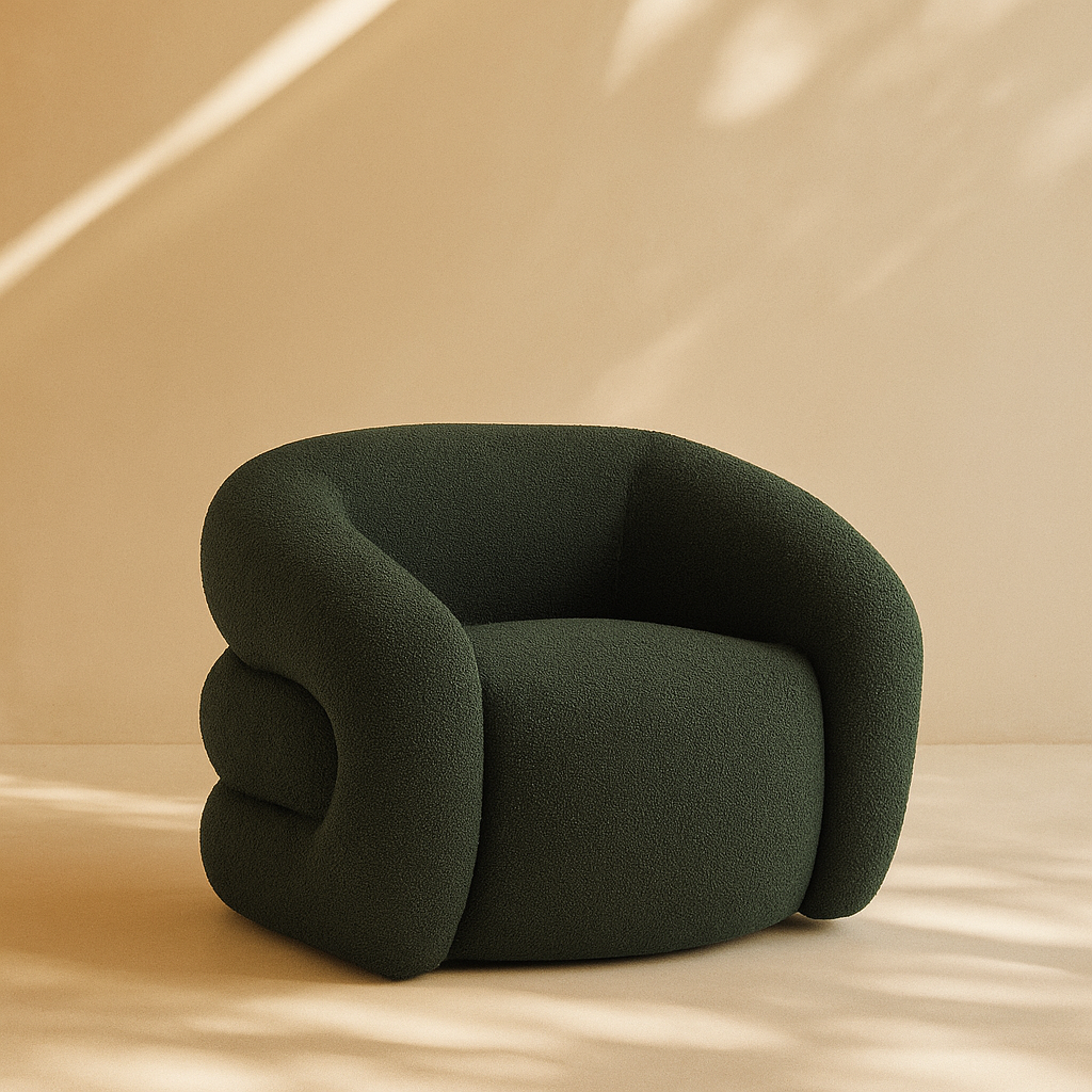 Roxbury Boucle Fabric Accent Chair