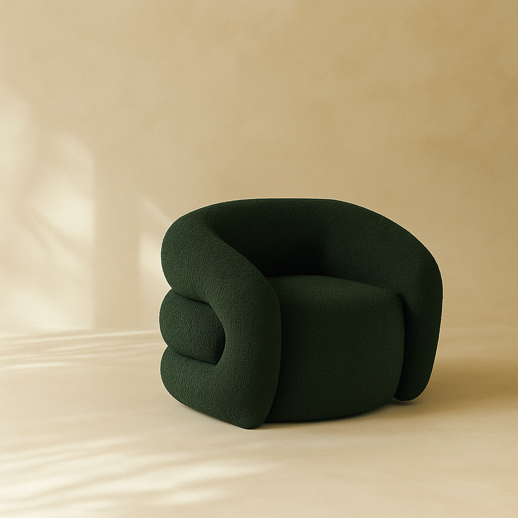 Roxbury Boucle Fabric Accent Chair